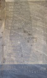 8. WW1 Names E - H